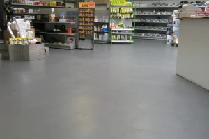 Műszaki bolt padlóburkolat